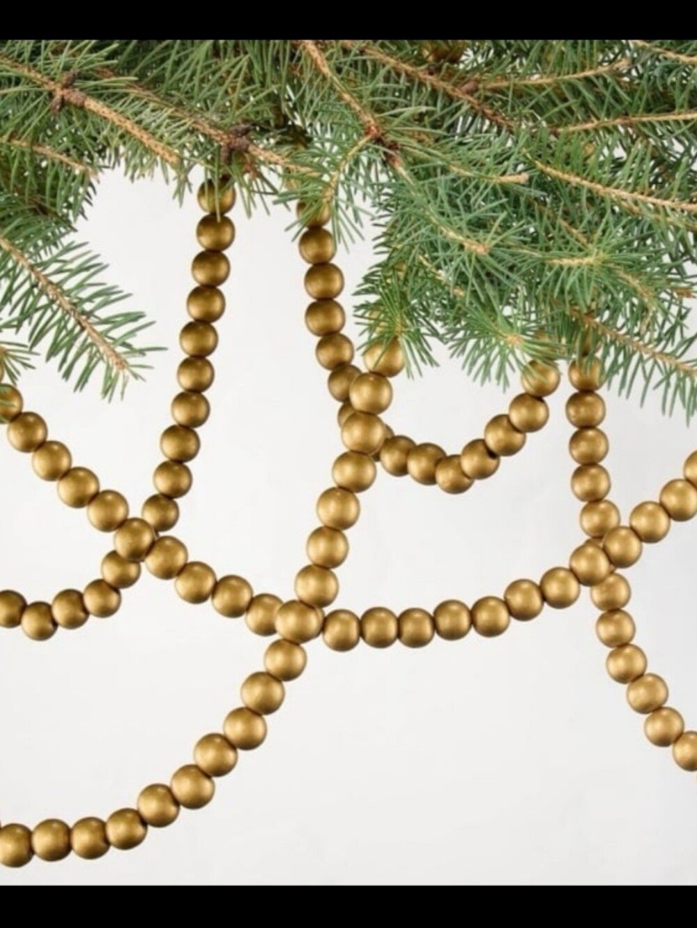 Hearth & Hand 12’ Brass Bead Garland